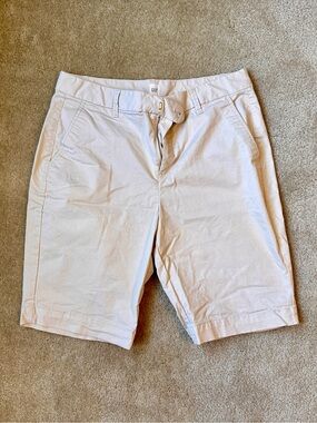 GAP Light Beige Cotton Bermuda Shorts